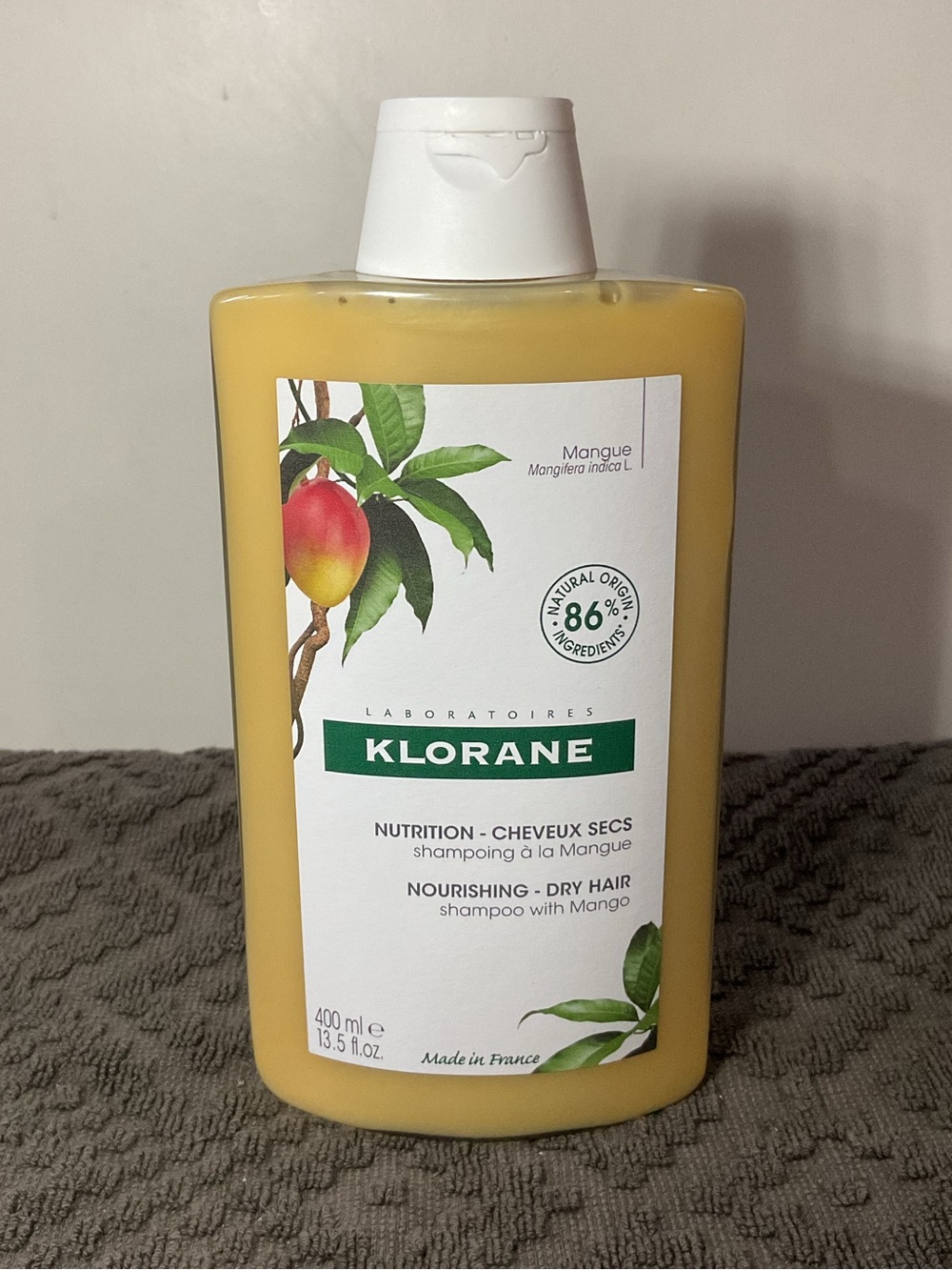 Klorane Mango Nourishing Shampoo for Dry Hair Made in France 13.5